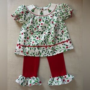 Smocked Christmas set 🎄EUC